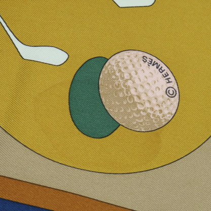 HERMES エルメス SWING ゴルフクラブ カレ70 シルク スカーフ