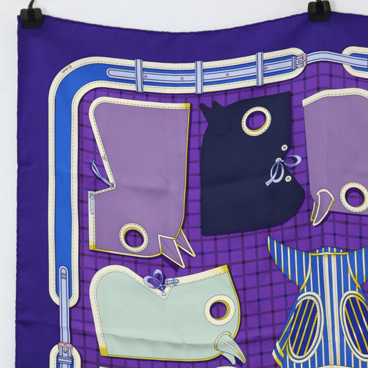 HERMES エルメス 【美品】Camails カマイユ カレ90 シルク スカーフ