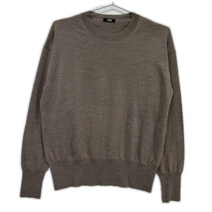 168-8260031 Greige Wool x Silk x Cashmere Pullover Knit Top F Women's
