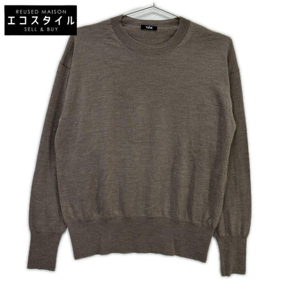 168-8260031 Greige Wool x Silk x Cashmere Pullover Knit Top F Women's