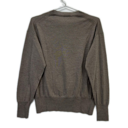 168-8260031 Greige Wool x Silk x Cashmere Pullover Knit Top F Women's