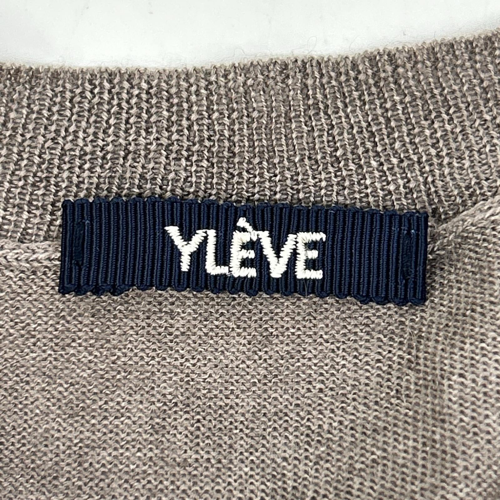 168-8260031 Greige Wool x Silk x Cashmere Pullover Knit Top F Women's