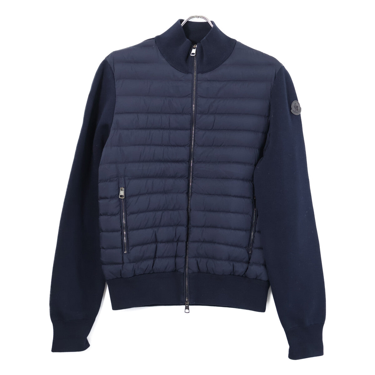 【美品】G10919B50600 CARDIGAN TRICOT 针织/羽绒拼接 拉链夹克 M 男士