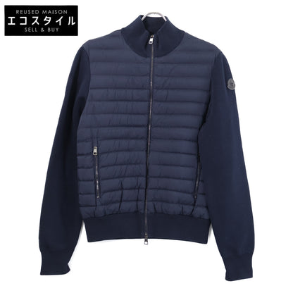 【美品】G10919B50600 CARDIGAN TRICOT 针织/羽绒拼接 拉链夹克 M 男士