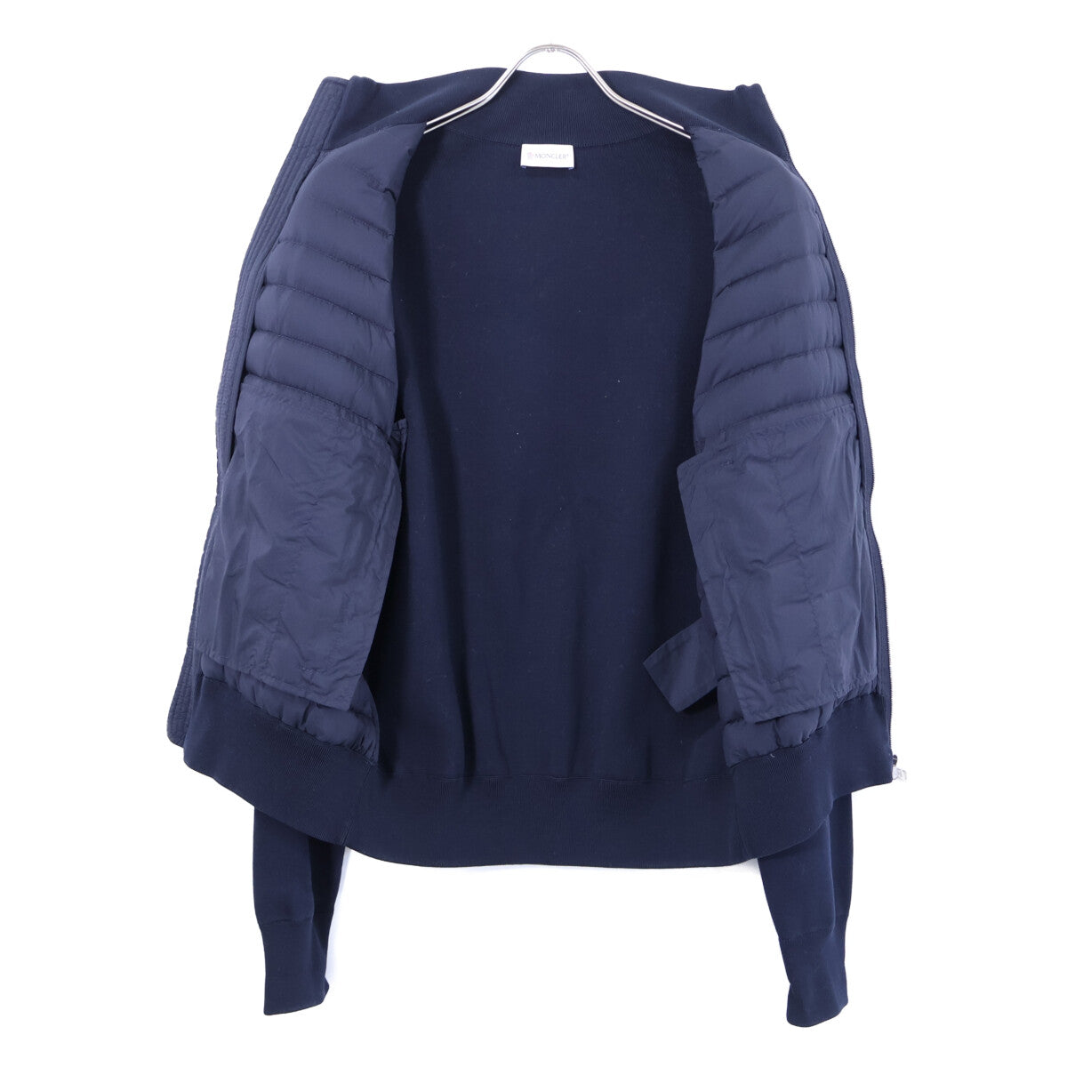【美品】G10919B50600 CARDIGAN TRICOT 针织/羽绒拼接 拉链夹克 M 男士