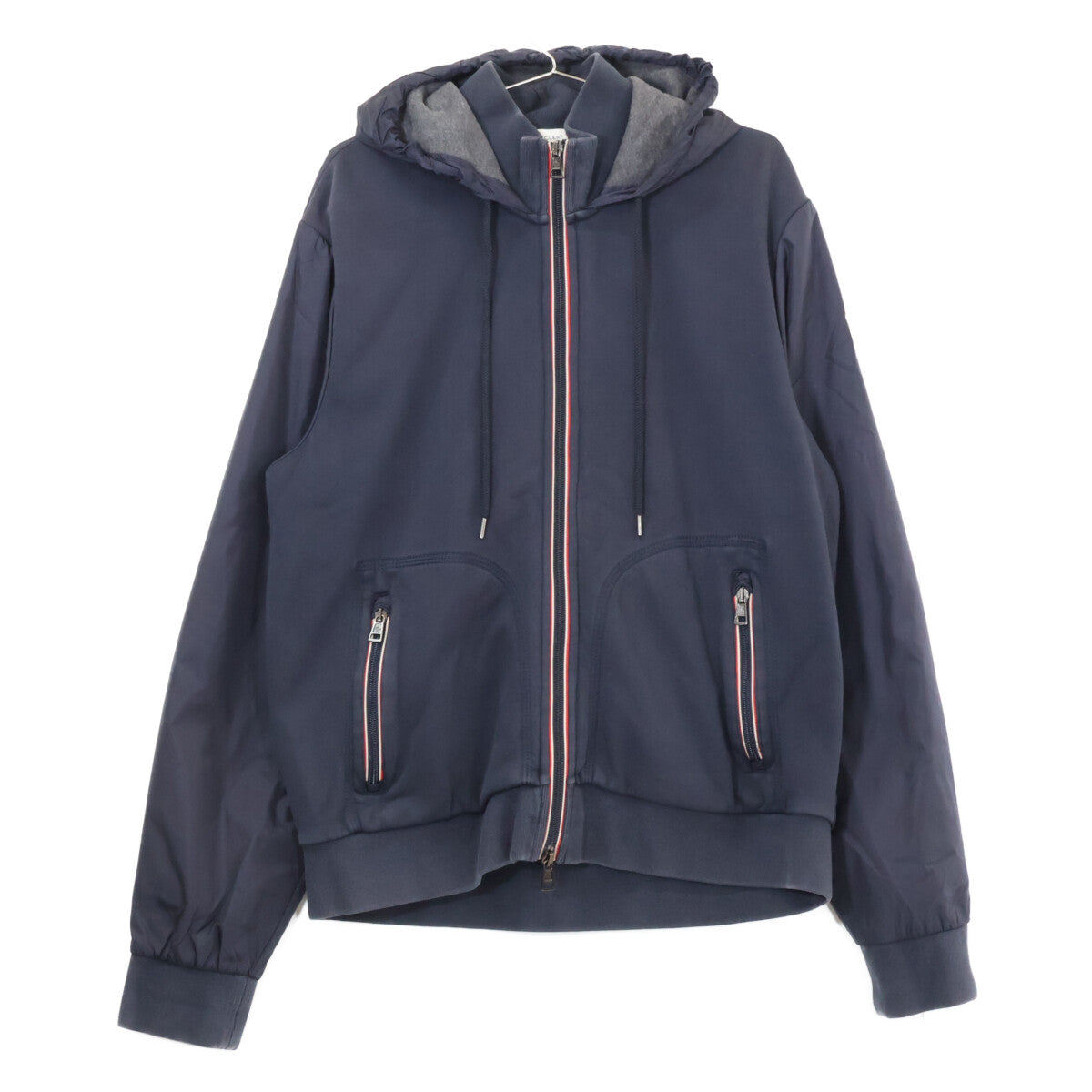 MONCLER モンクレール 320918403300 MAGLIA CARDIGAN コットン/ナイロン切替 ジップアップ フーディジャケット ジャケット
