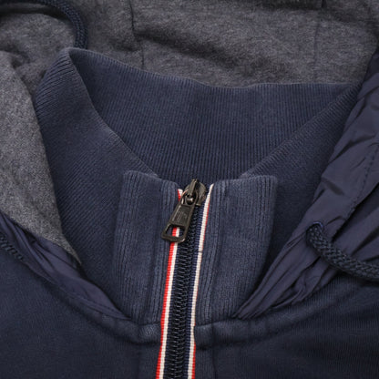 MONCLER モンクレール 320918403300 MAGLIA CARDIGAN コットン/ナイロン切替 ジップアップ フーディジャケット ジャケット