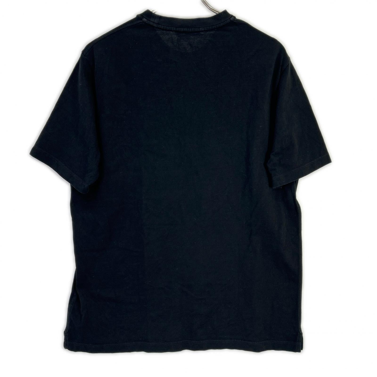 HERMES エルメス ブラック コットン H刺繍 半袖Tシャツ トップス
