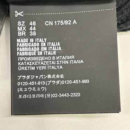PRADA プラダ UMT409 21年製 ブラック ロゴニットベスト トップス