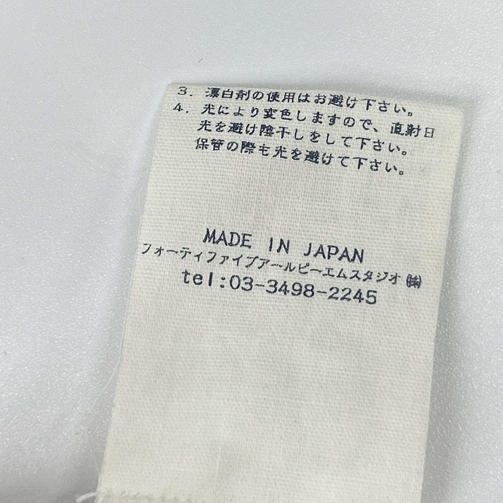 45rpm フォーティファイブアールピーエム 4061009 インディゴ コットン100 3B テーラードジャケット ジャケット