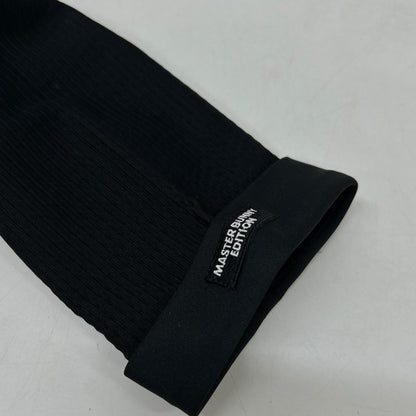 MASTER BUNNY EDITION マスターバニーエディション 759-3224802 23AW ブラック ビジュー ストレッチVネックワンピース ワンピース