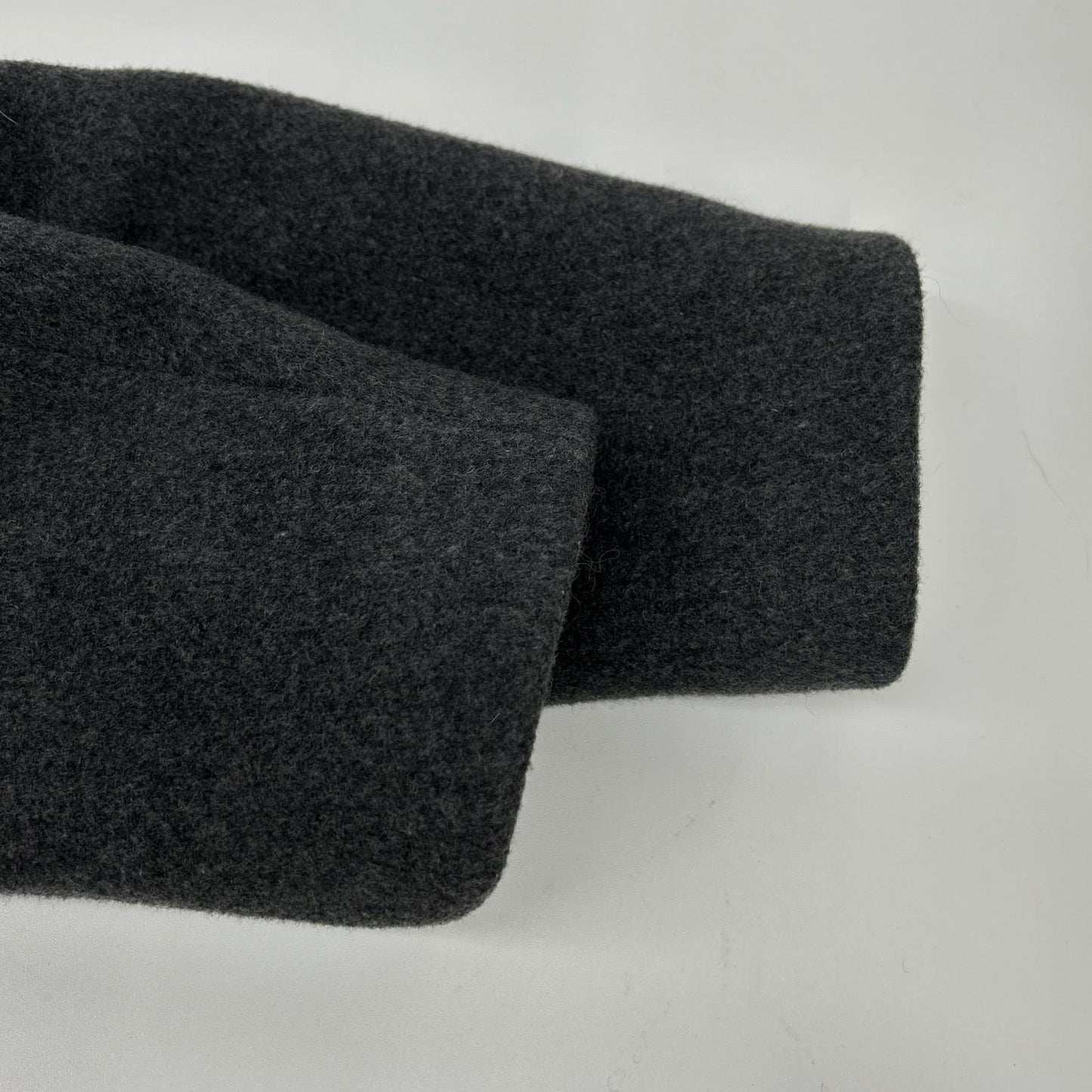 SANDRO Sandro gray wool chain-button fur coat coat