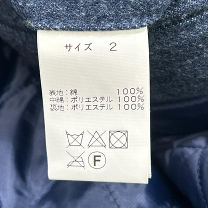 SEVESKIG セヴシグ ×FDMTL インディゴ デニム ロングライダースジャケット コート