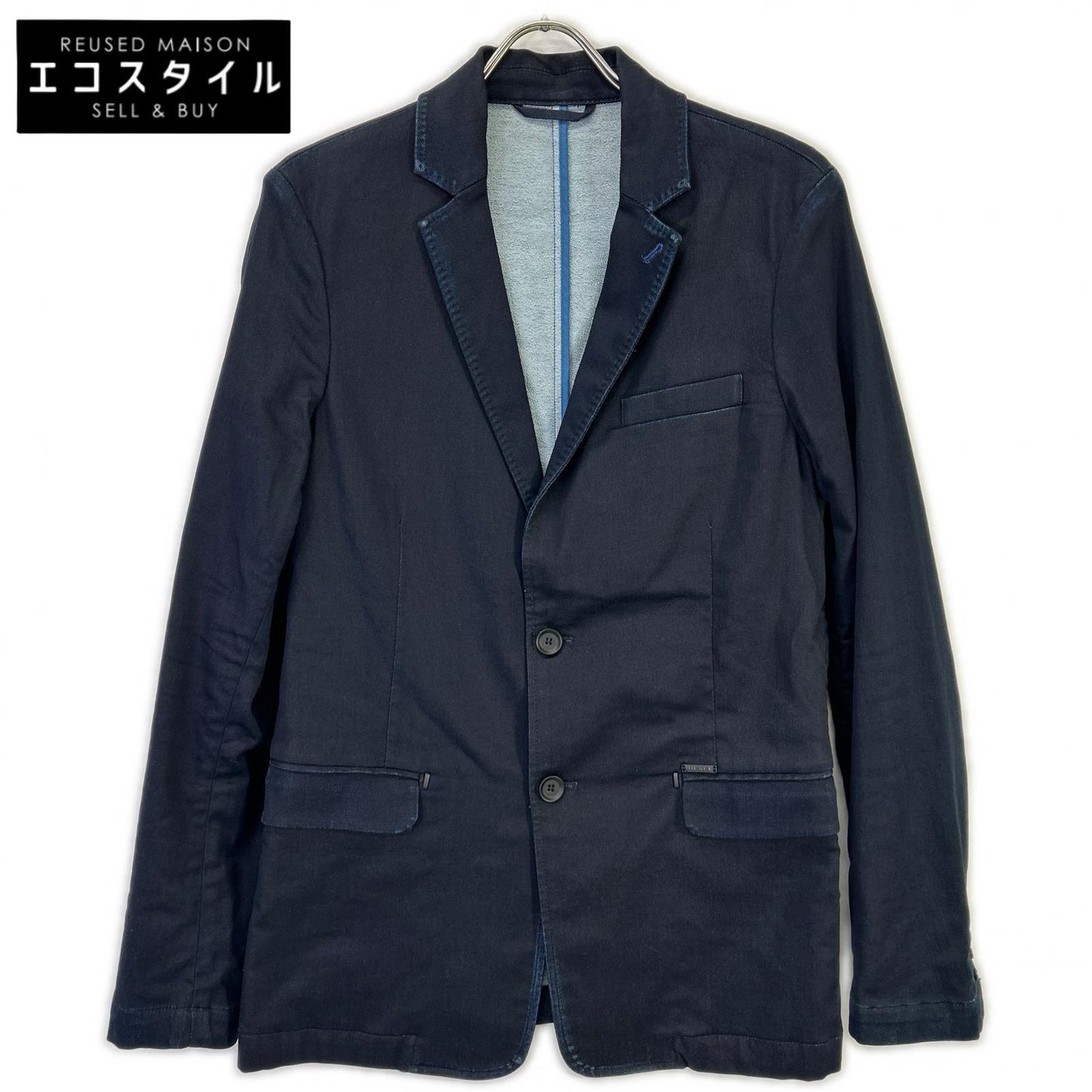DIESEL ディーゼル ネイビー ジョグジーンズ テーラードジャケット ジャケット