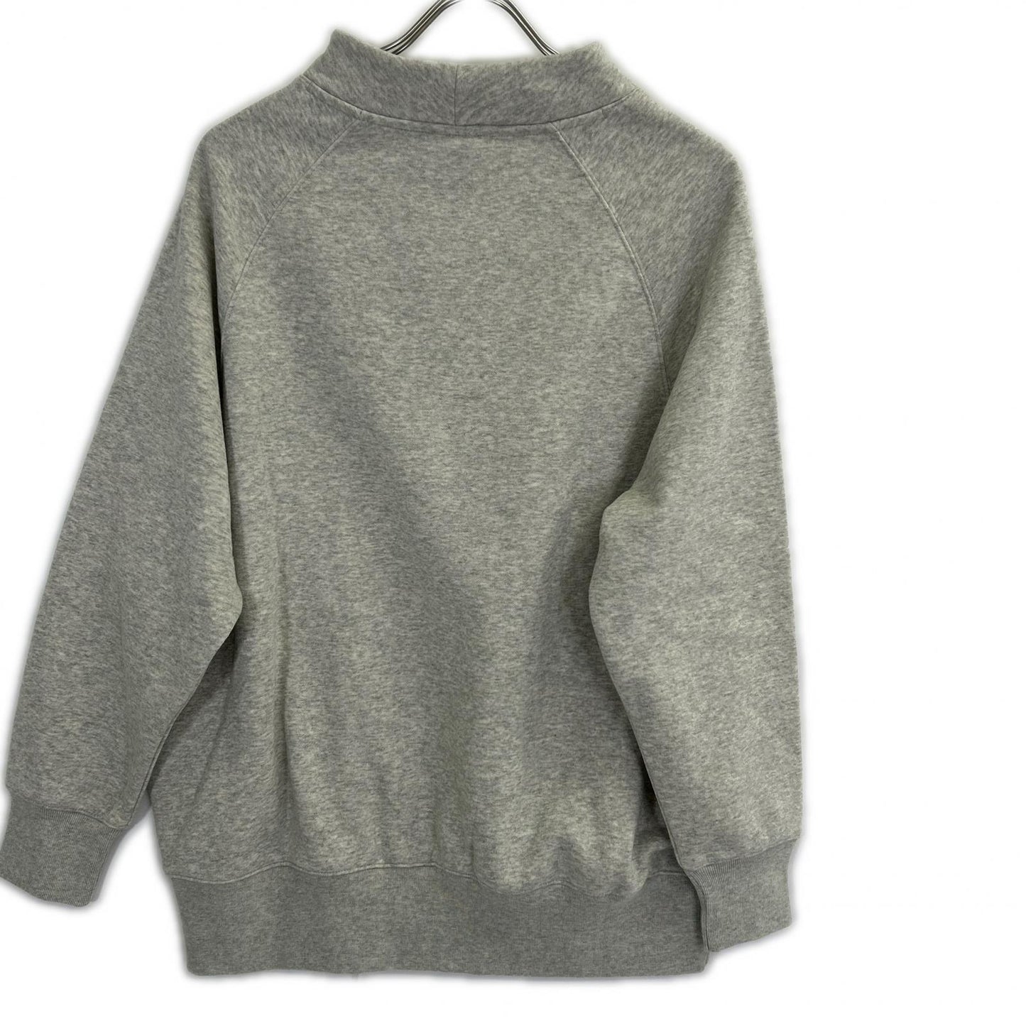 Champion チャンピオン 115484 グレー ワンポイントロゴ モックネック スウェット トップス