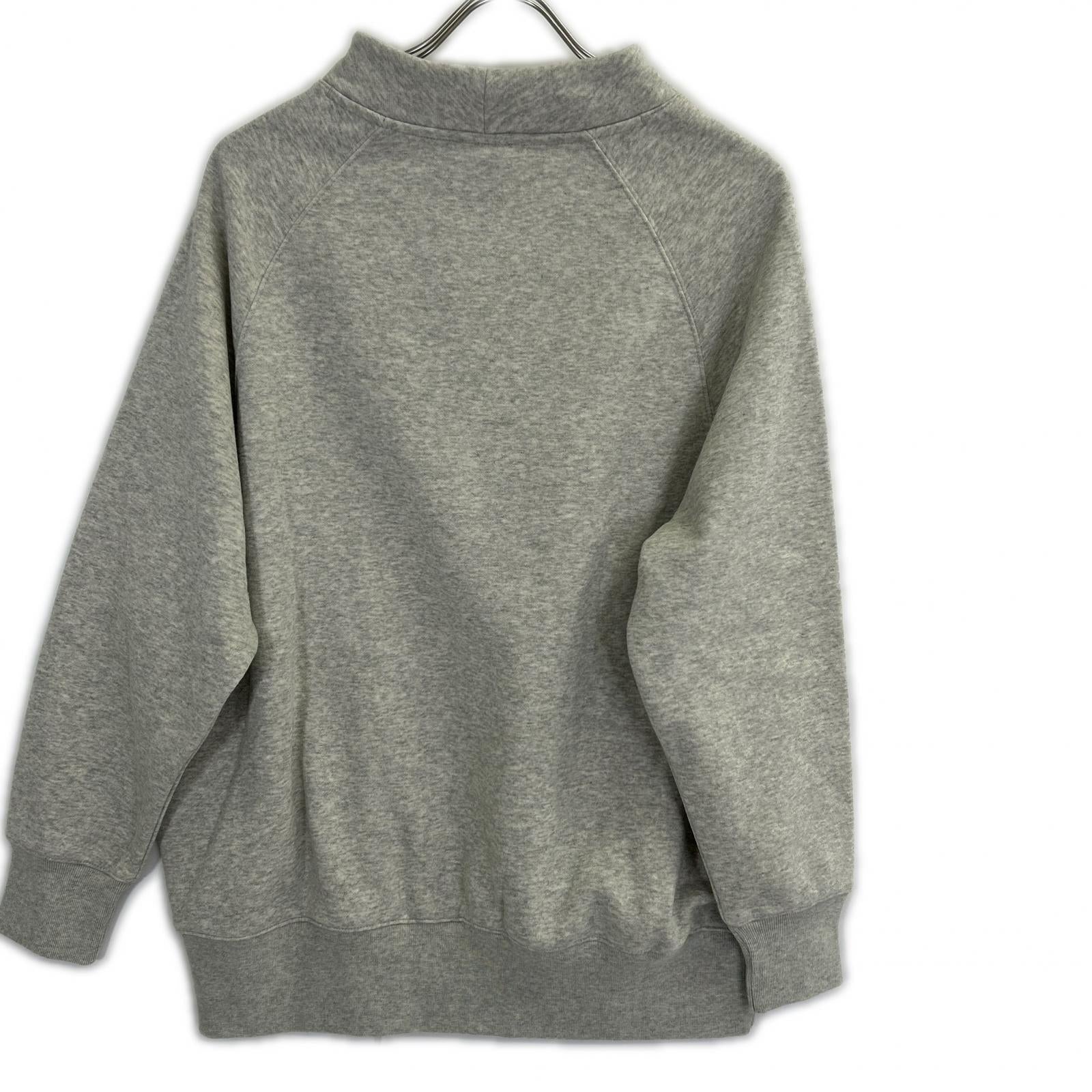 Champion チャンピオン 115484 グレー ワンポイントロゴ モックネック スウェット トップス