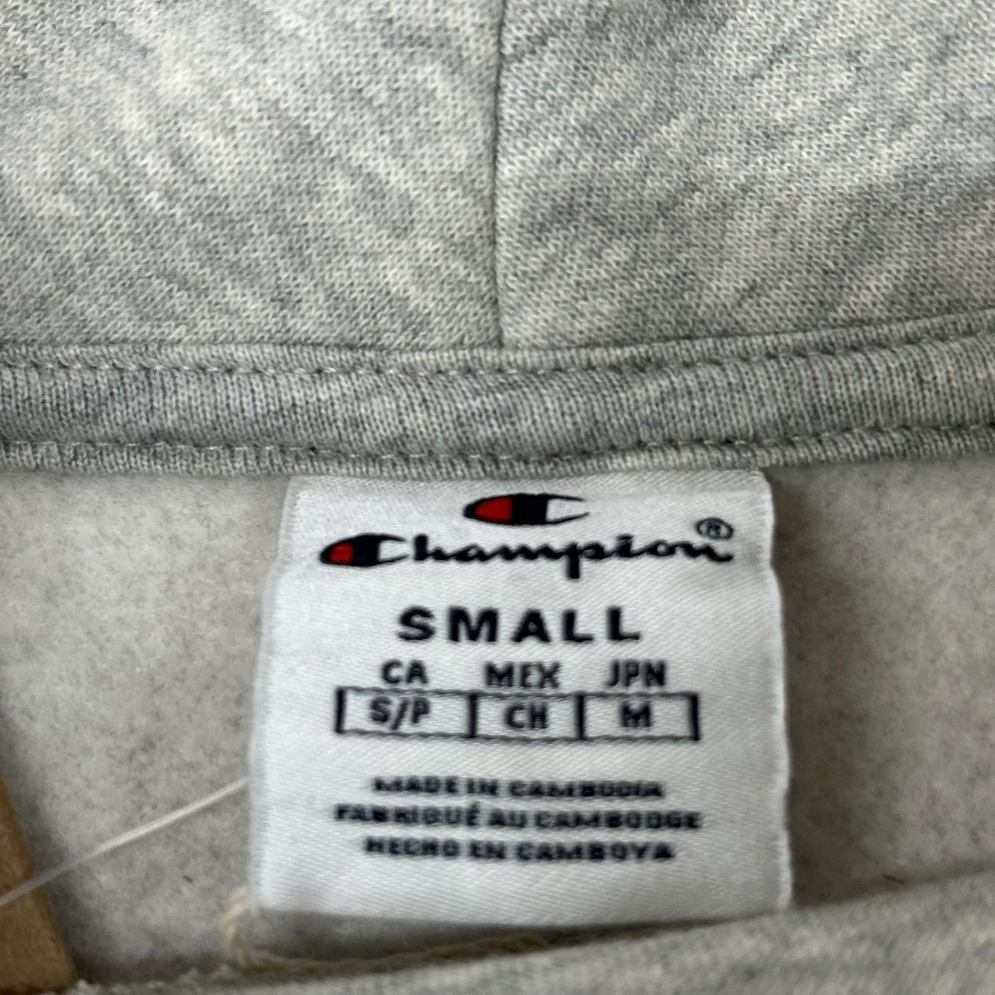 Champion チャンピオン 115484 グレー ワンポイントロゴ モックネック スウェット トップス