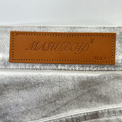 MASU エム エー エス ユー 【MASU BOYS】B25K6PT006 シルバー EMBLEM BELL-BUTTOM JEANS ボトムス