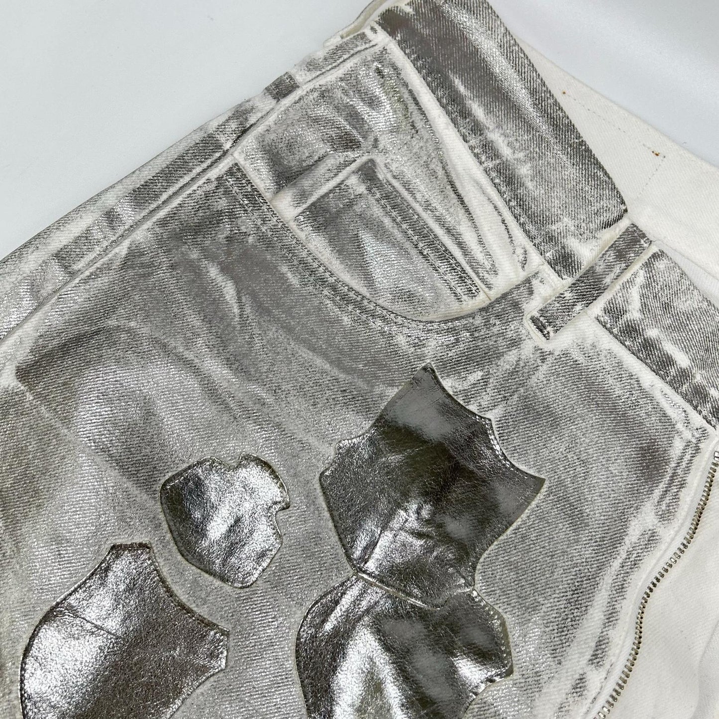 MASU エム エー エス ユー 【MASU BOYS】B25K6PT006 シルバー EMBLEM BELL-BUTTOM JEANS ボトムス