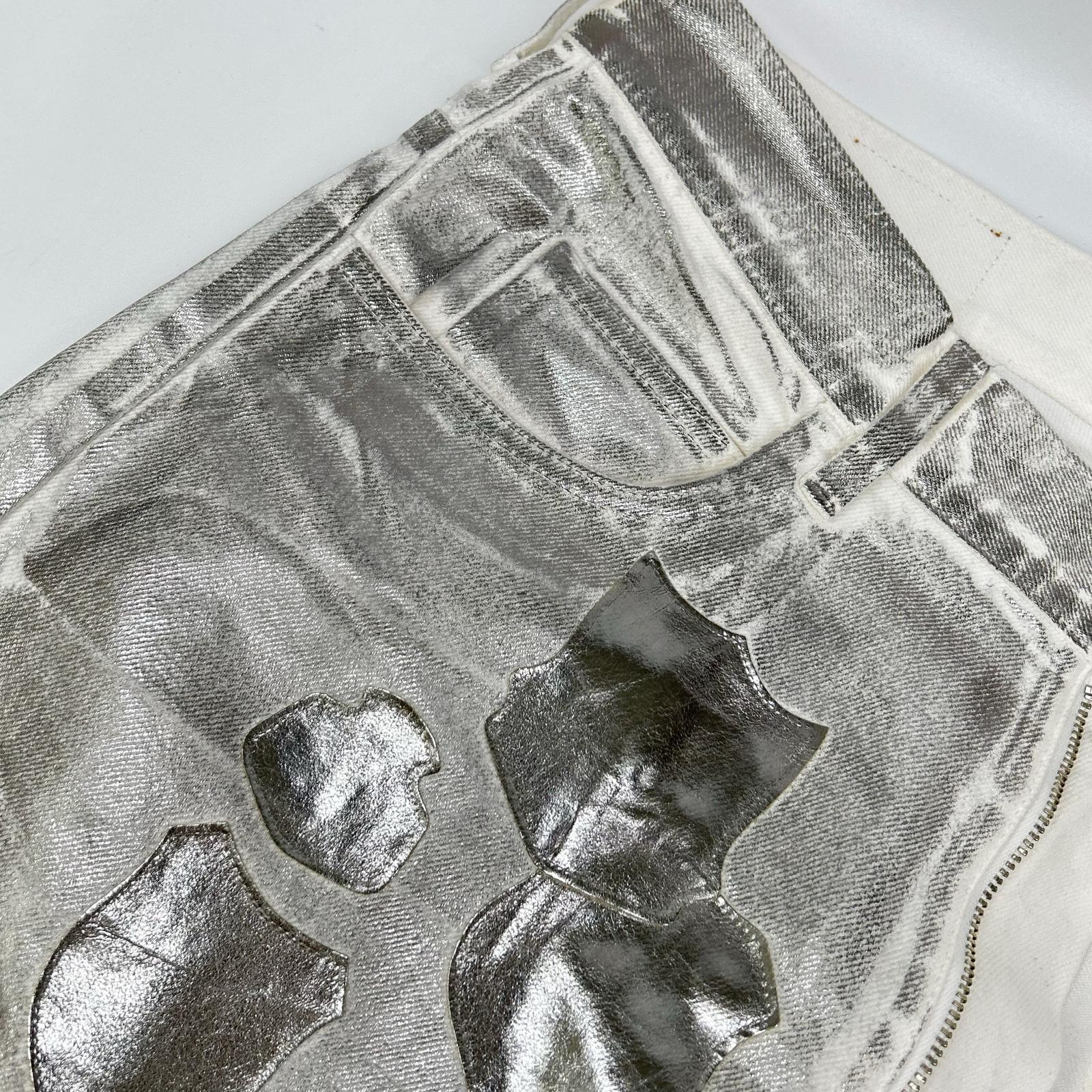 MASU エム エー エス ユー 【MASU BOYS】B25K6PT006 シルバー EMBLEM BELL-BUTTOM JEANS ボトムス