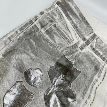MASU エム エー エス ユー 【MASU BOYS】B25K6PT006 シルバー EMBLEM BELL-BUTTOM JEANS ボトムス