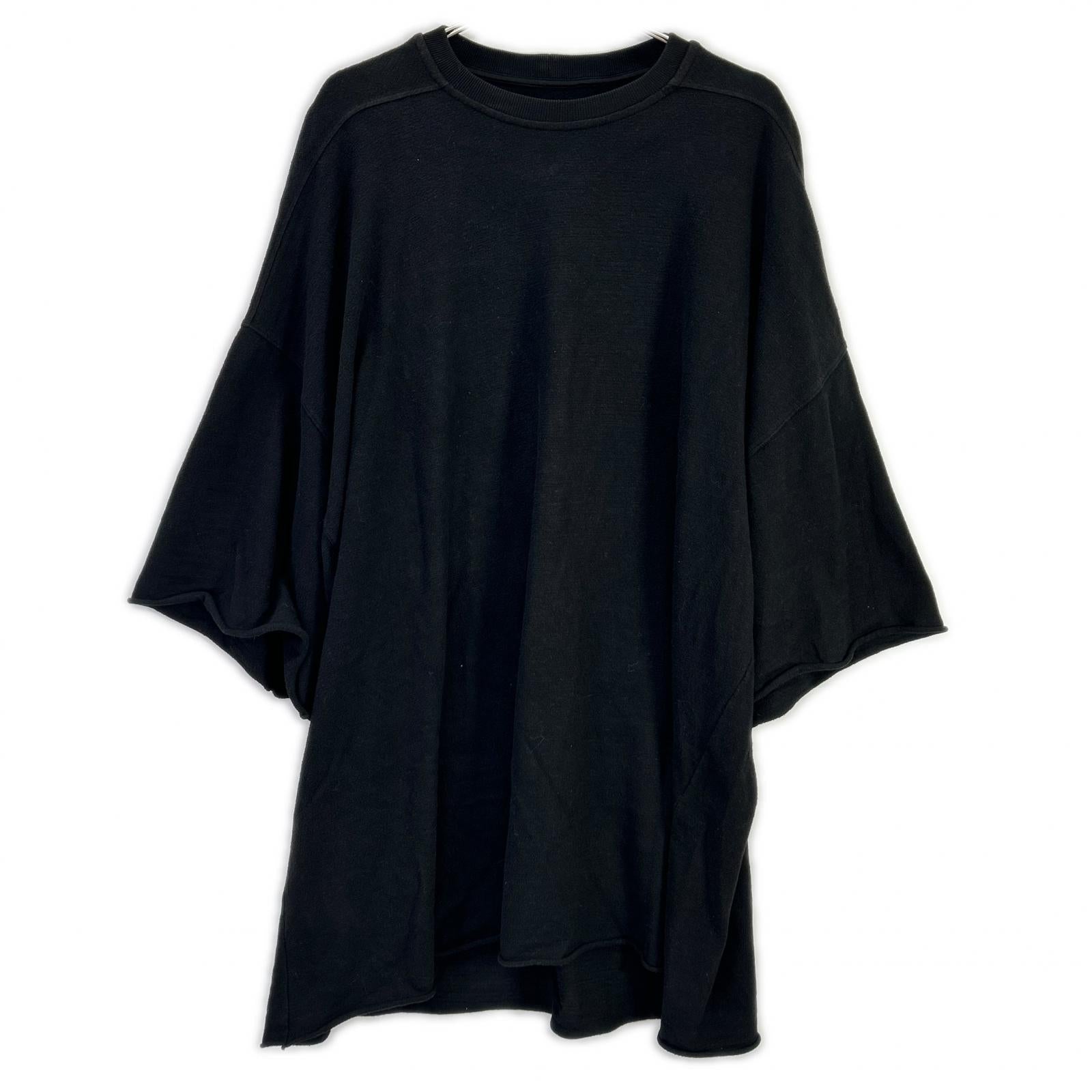 Rick Owens リックオウエンス RR02C7283-BGW 23AW ブラック Oversize Tommy Tee トップス