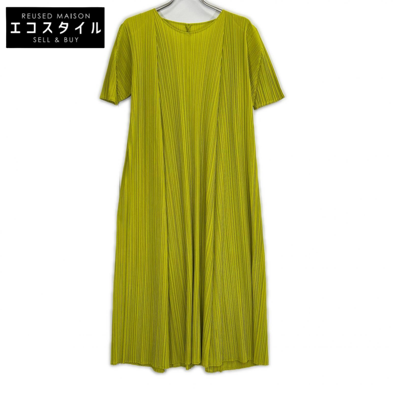 PLEATS PLEASE プリーツプリーズ 26SS PP61JH284 MELLOW PLEATS MUSTARD プリーツ ワンピース ワンピース