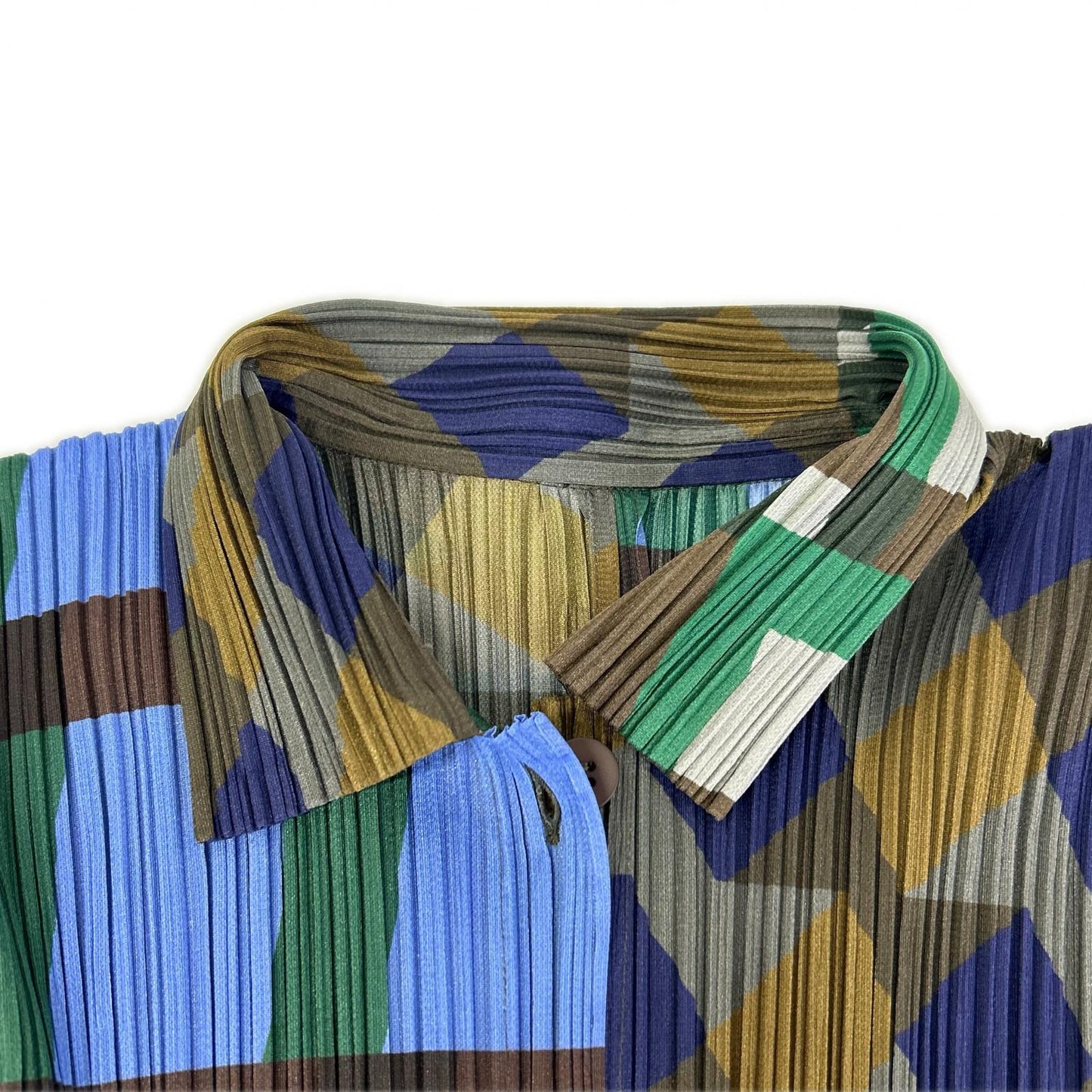 PLEATS PLEASE プリーツプリーズ 25AW PP53JJ722 HARMONY ブルー系マルチカラー プリーツ シャツ トップス