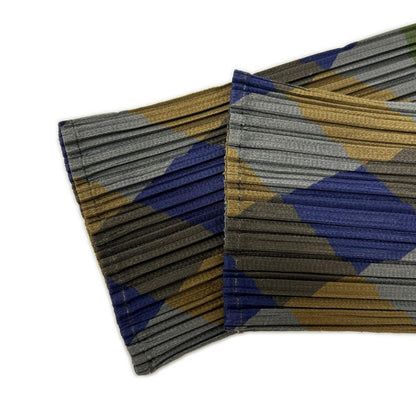 PLEATS PLEASE プリーツプリーズ 25AW PP53JJ722 HARMONY ブルー系マルチカラー プリーツ シャツ トップス