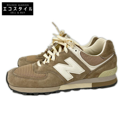 NEW BALANCE ニューバランス 【新品同様】OU576BEI Made in England スエード/メッシュ スニーカー シューズ