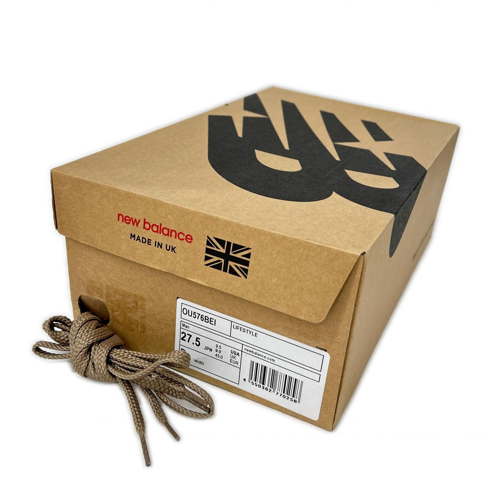 NEW BALANCE ニューバランス 【新品同様】OU576BEI Made in England スエード/メッシュ スニーカー シューズ