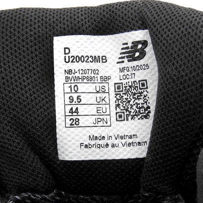 NEW BALANCE ニューバランス 新品同様 スニーカー シューズ メンズ 黒 ブラック 28cm U20023MB シューズ