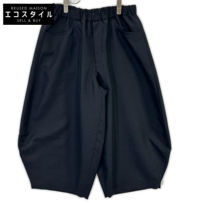 BLACKCOMMEdesGARCONS ブラックコムデギャルソン 1O-P024 25SS ブラック エステルツイル サルエルパンツ ボトムス