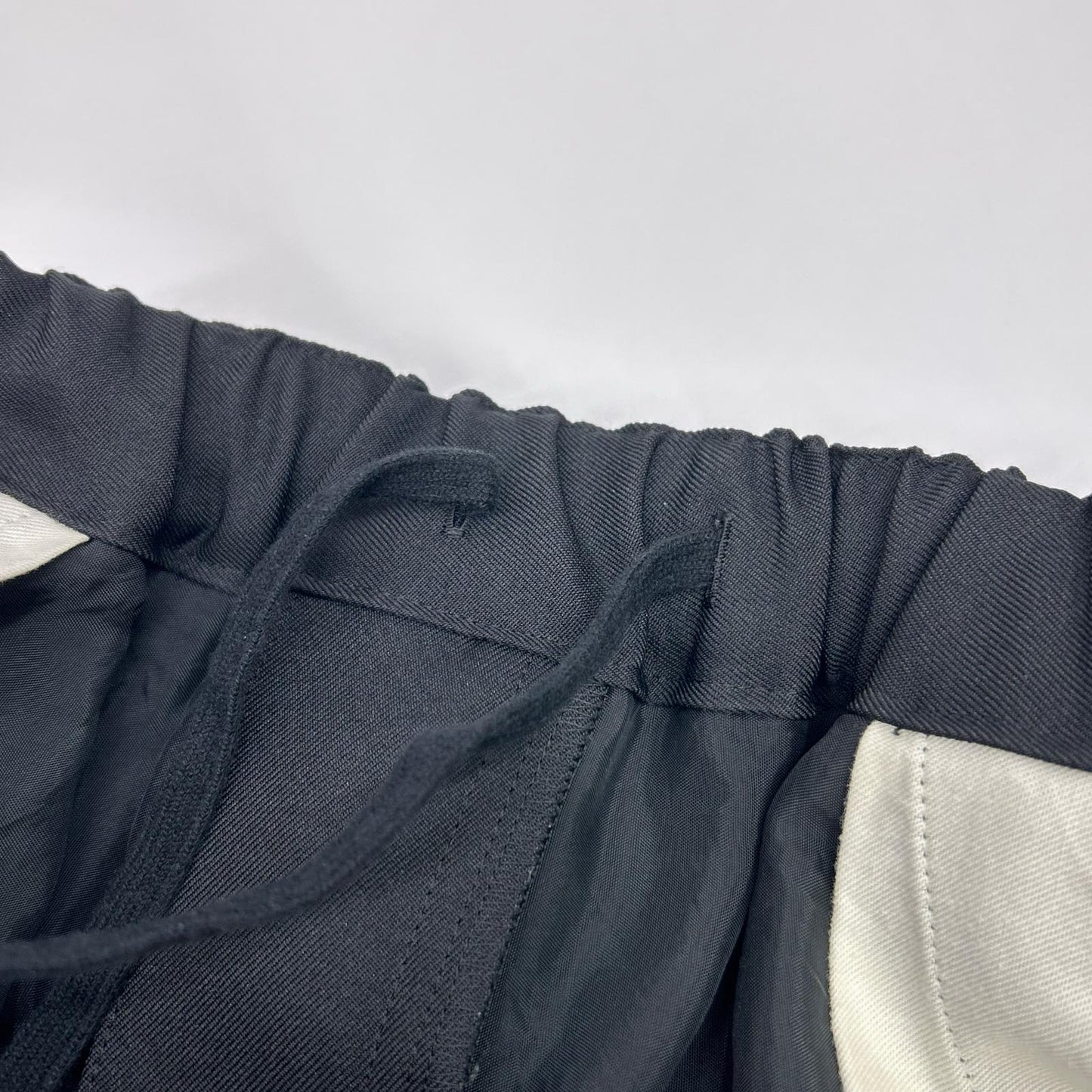BLACKCOMMEdesGARCONS ブラックコムデギャルソン 1O-P024 25SS ブラック エステルツイル サルエルパンツ ボトムス