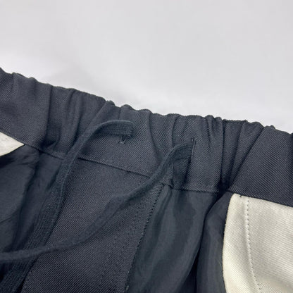 BLACKCOMMEdesGARCONS ブラックコムデギャルソン 1O-P024 25SS ブラック エステルツイル サルエルパンツ ボトムス
