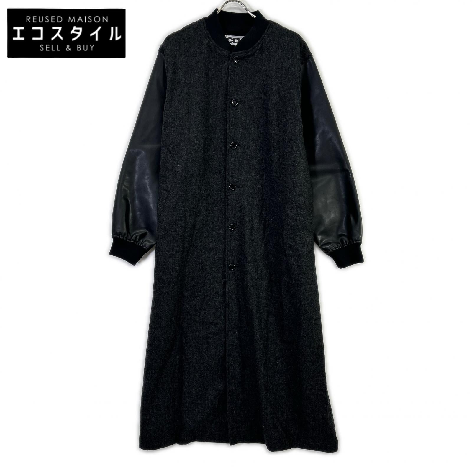 CDG シーディージー SZ-C003 25年 ブラック ウール 1986 STAFF COAT