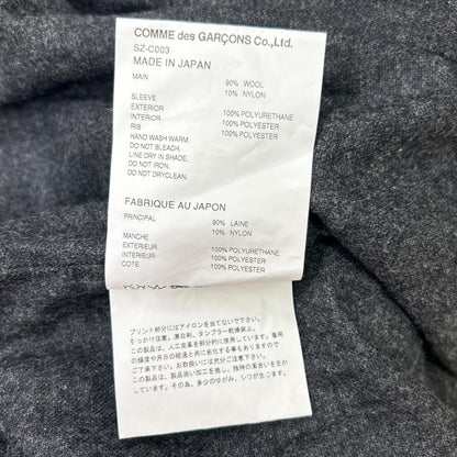 CDG シーディージー SZ-C003 25年 ブラック ウール 1986 STAFF COAT コート