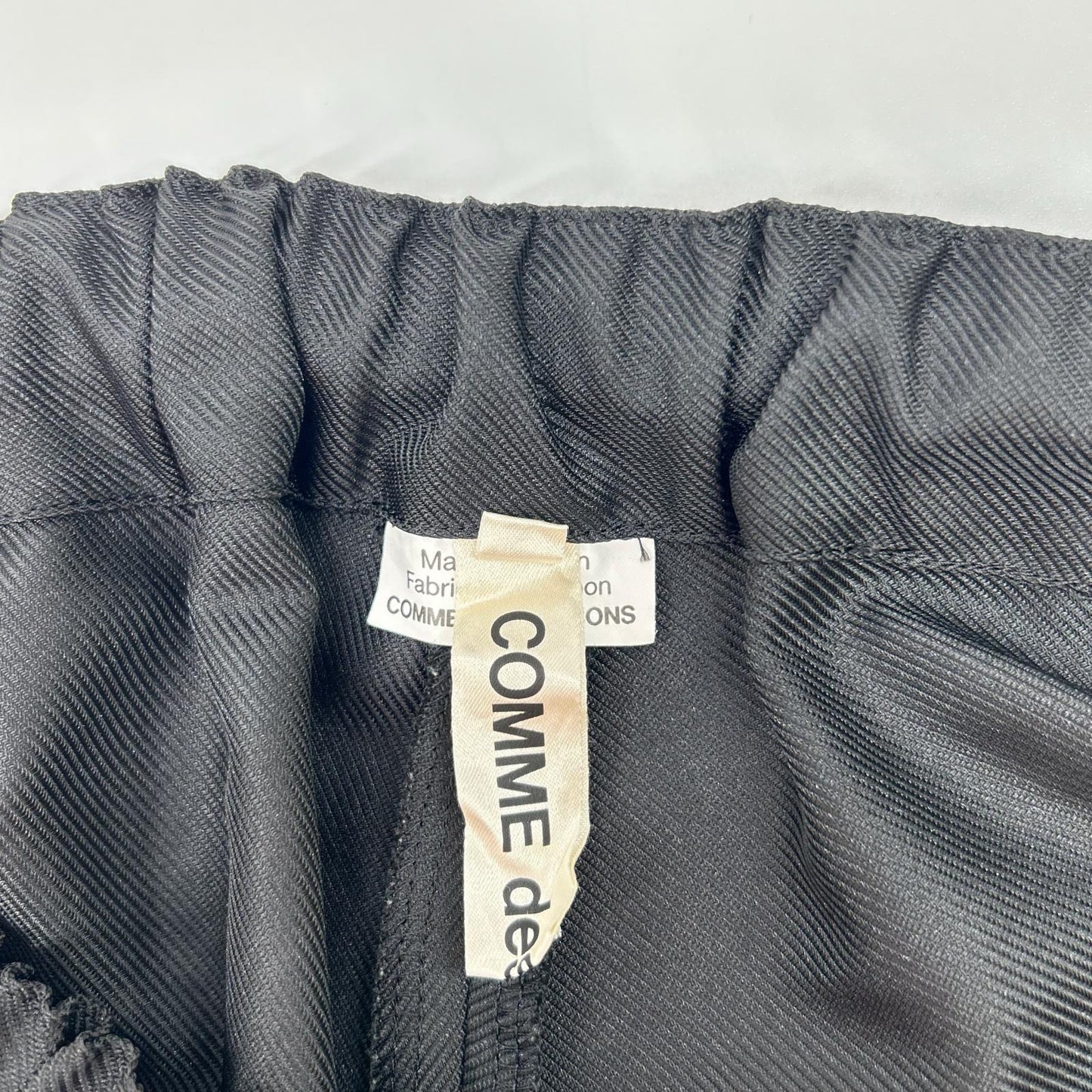 COMMEdesGARCONS コムデギャルソン GO-P013 25SS ブラック ツイル サルエルパンツ ボトムス