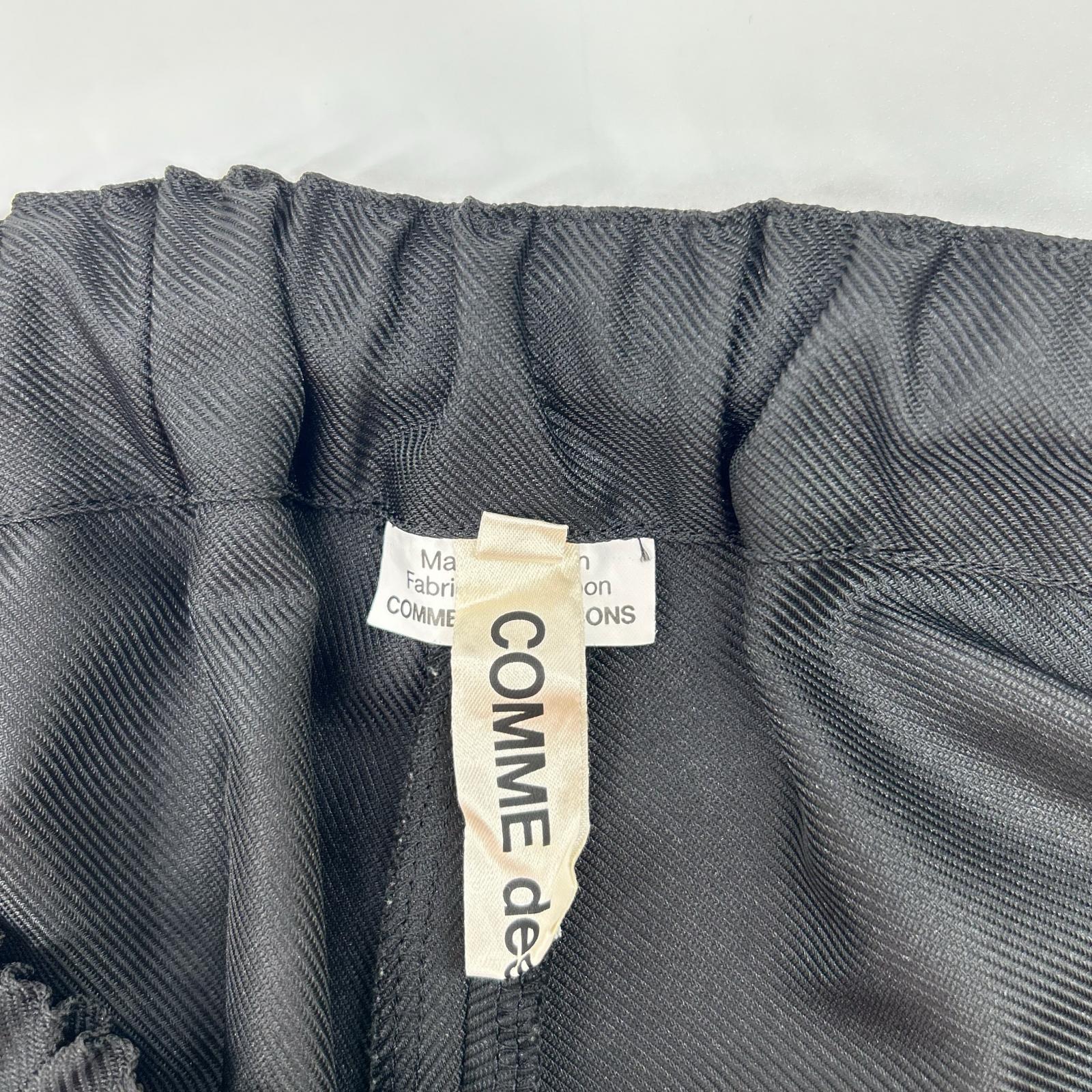 COMMEdesGARCONS コムデギャルソン GO-P013 25SS ブラック ツイル サルエルパンツ ボトムス