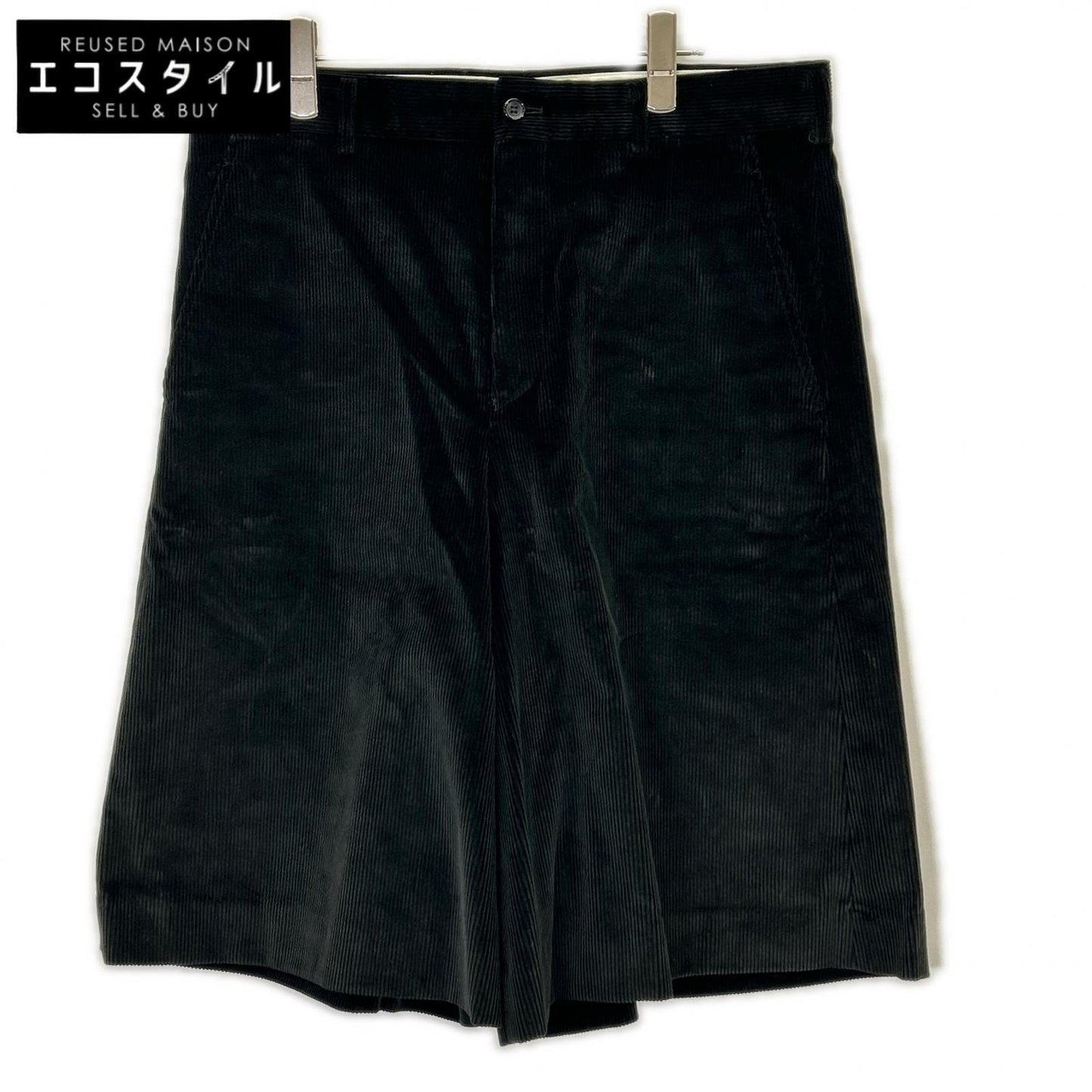 COMMEdesGARCONS HOMME PLUS コムデギャルソンオムプリュス PJ-P006 22AW ブラック CORDUROY WIDE LEG TROUSERS ボトムス