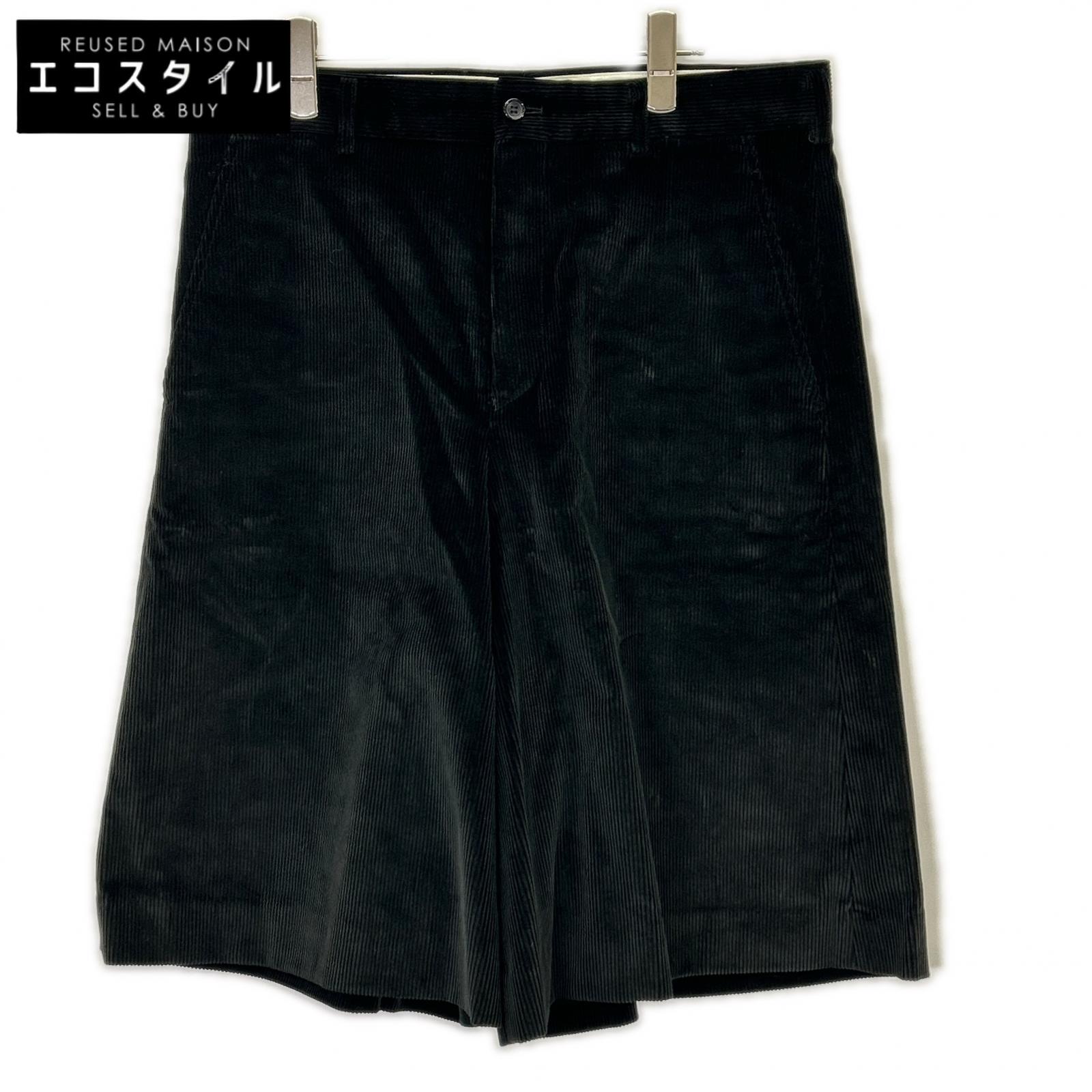 COMMEdesGARCONS HOMME PLUS コムデギャルソンオムプリュス PJ-P006 22AW ブラック CORDUROY WIDE LEG TROUSERS ボトムス