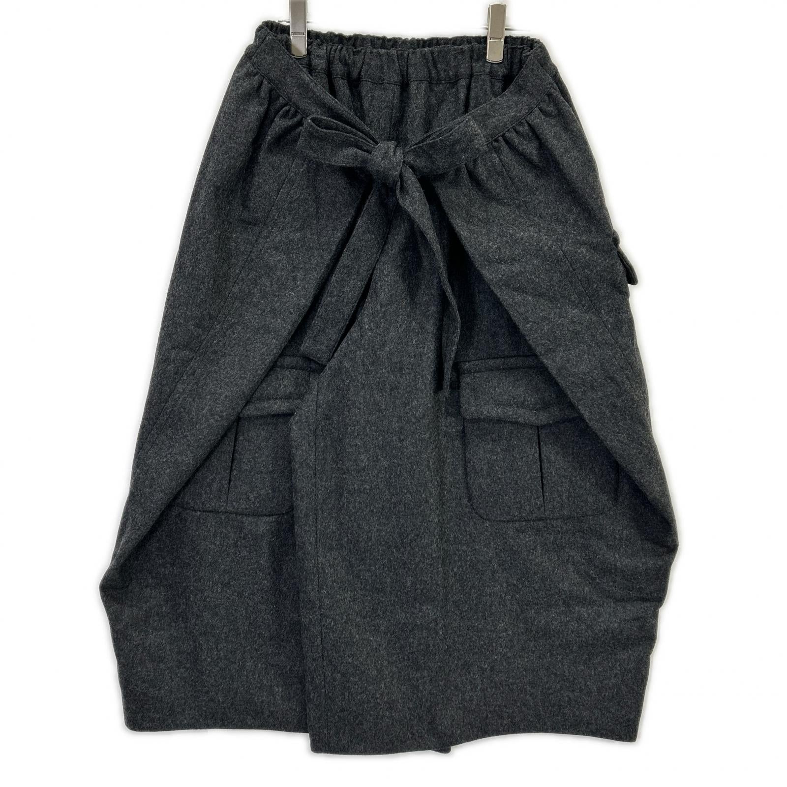 COMMEdesGARCONS COMMEdesGARCONS コムデギャルソンコムデギャルソン（コムコム） RP-P017 25年 グレー ウール Wide Leg Trousers ボトムス