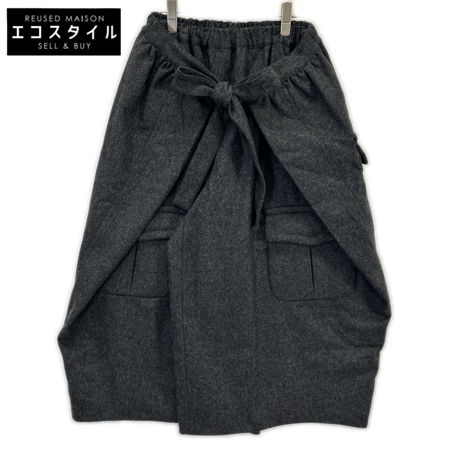 COMMEdesGARCONS COMMEdesGARCONS コムデギャルソンコムデギャルソン（コムコム） RP-P017 25年 グレー ウール Wide Leg Trousers ボトムス
