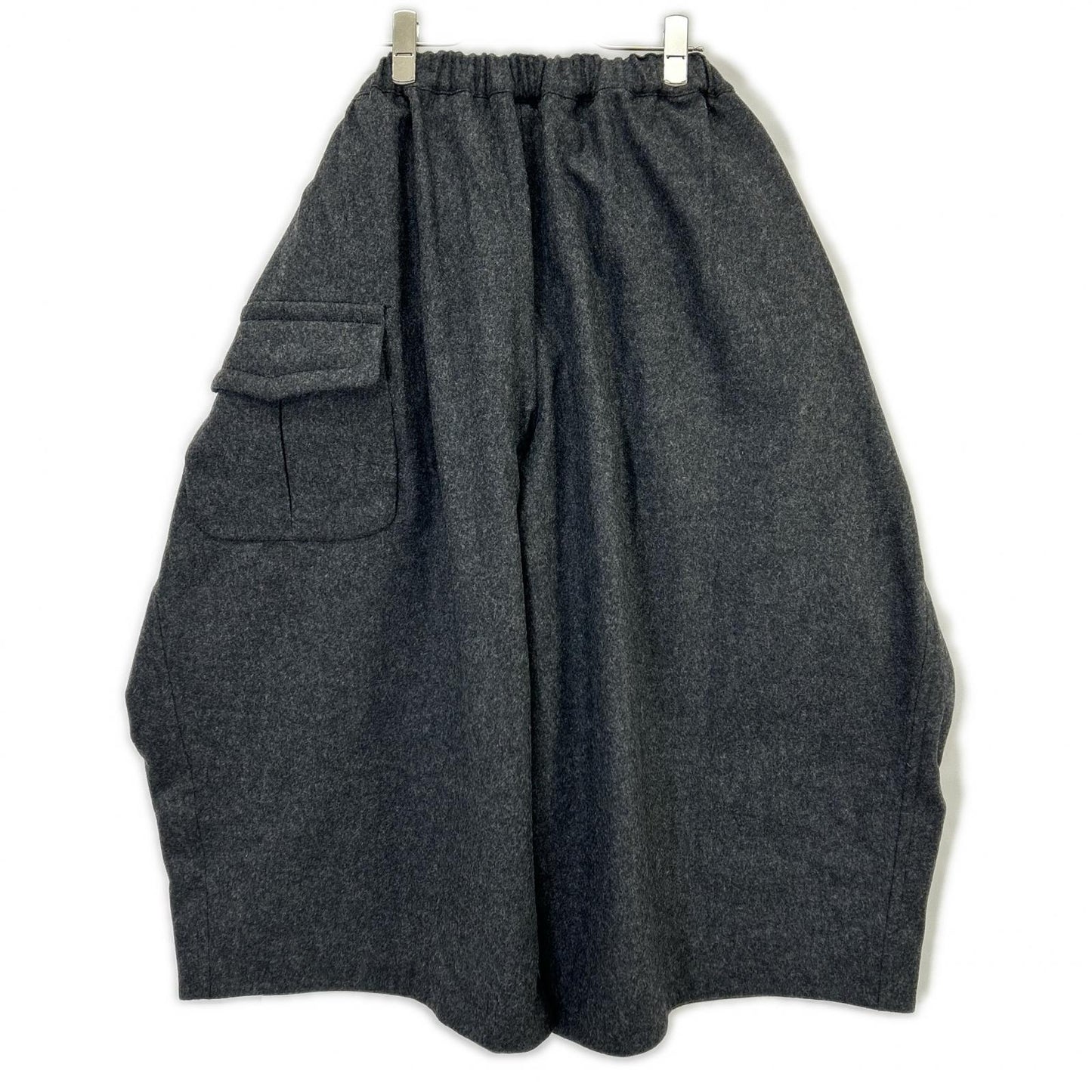 COMMEdesGARCONS COMMEdesGARCONS コムデギャルソンコムデギャルソン（コムコム） RP-P017 25年 グレー ウール Wide Leg Trousers ボトムス