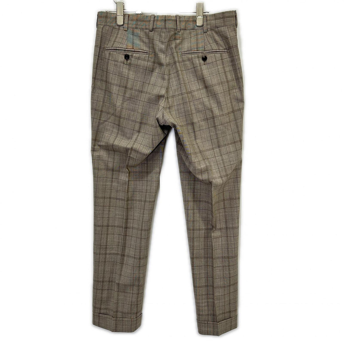 Belvest A71100 Brown Check SUPER130's Wool Check Suit Suit Set