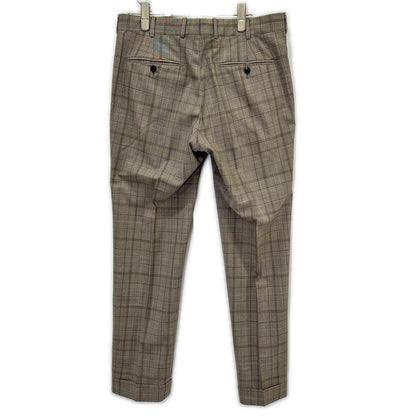 Belvest A71100 Brown Check SUPER130's Wool Check Suit Suit Set