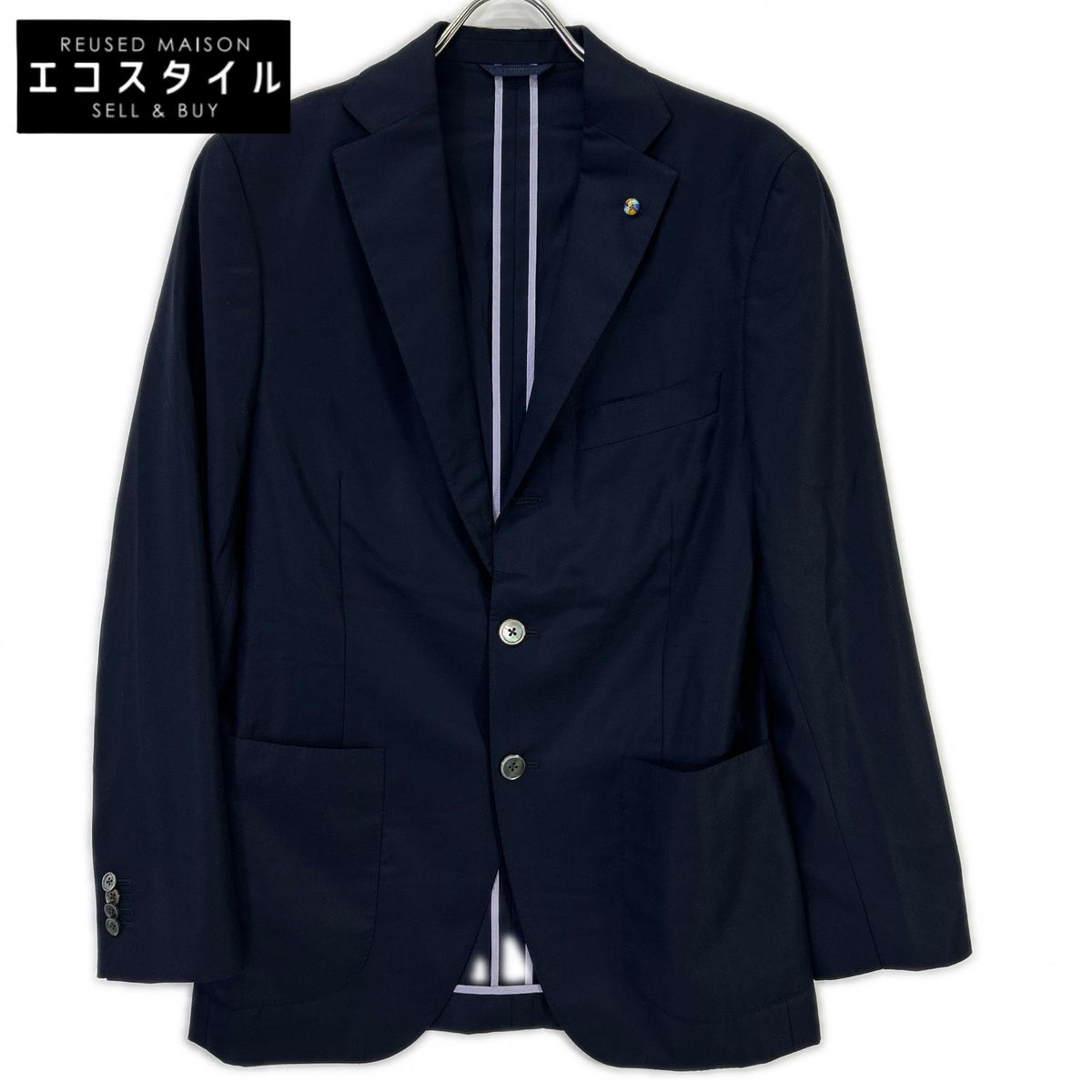 Belvest ベルベスト G10647 ネイビー SUPER150's ウール JACKET IN THE BOX 3Bジャケット ジャケット