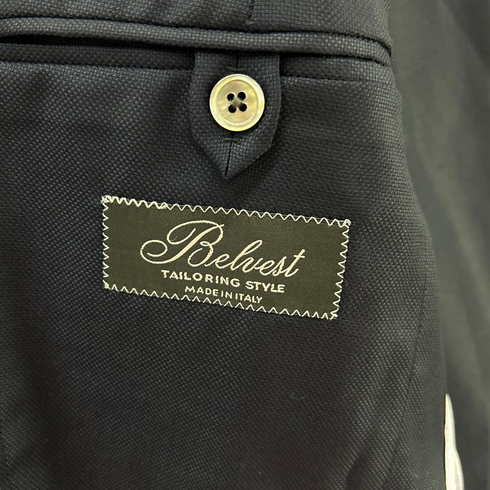 Belvest ベルベスト G10647 ネイビー SUPER150's ウール JACKET IN THE BOX 3Bジャケット ジャケット
