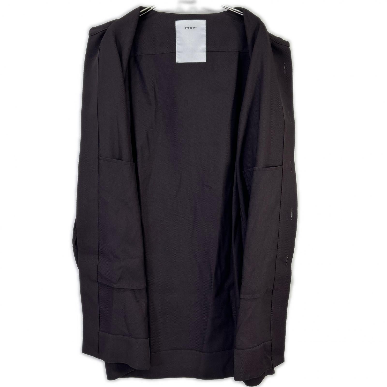 OVERCOAT オーバーコート S24T07-DWT ダークブラウン ドロップショルダーコート コート