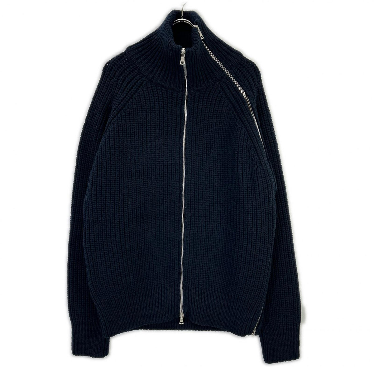 DRIES VAN NOTEN ドリスヴァンノッテン 252-021217-2707-900 25-26AW ネイビー MONTY BIS ドライバーズニット ジャケット